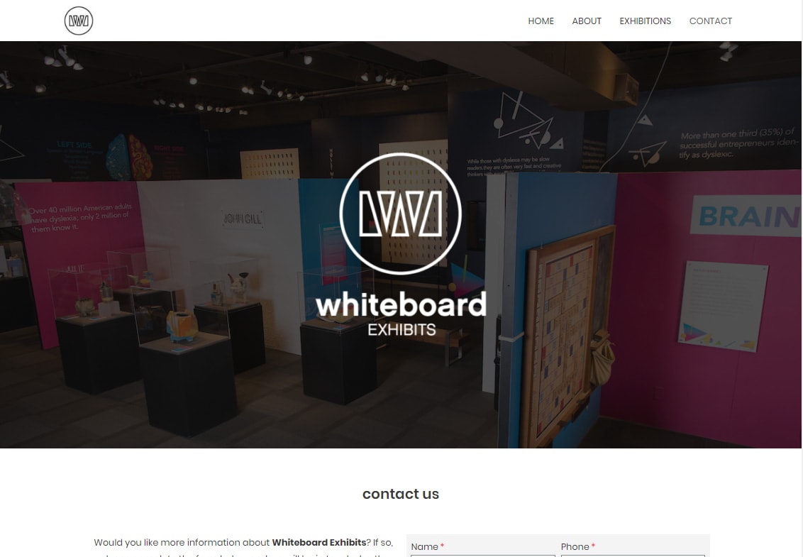 Whiteboard Exhibits Website