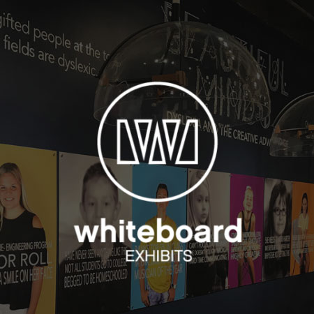whiteboard exhibits